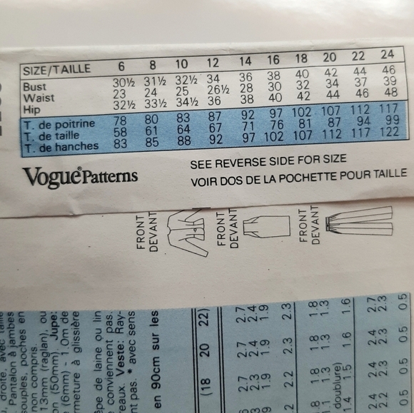 VOGUE ANNE KLEIN PATTERN # 2355 - Picture 7 of 10